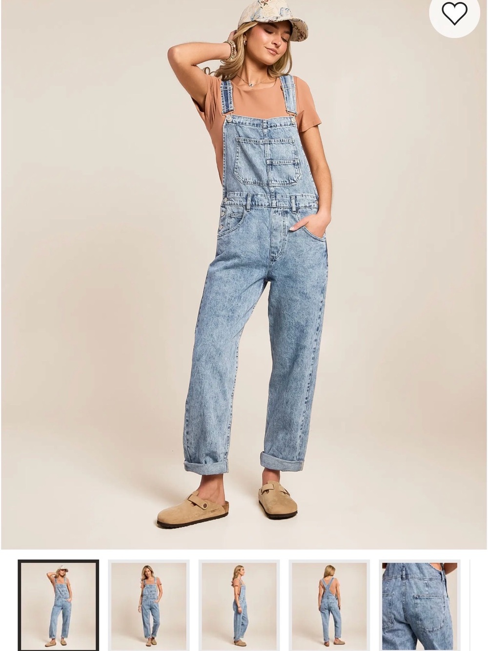Free People Light Wash Denim Overalls - Women - Picture 5 of 5
